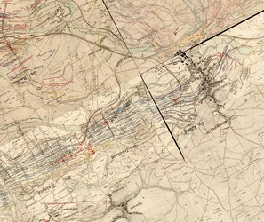 Kliver Flözkarte in the Area of the Ruhbachtal